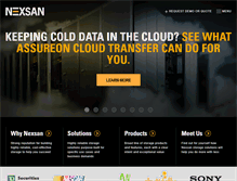 Tablet Screenshot of nexsan.com